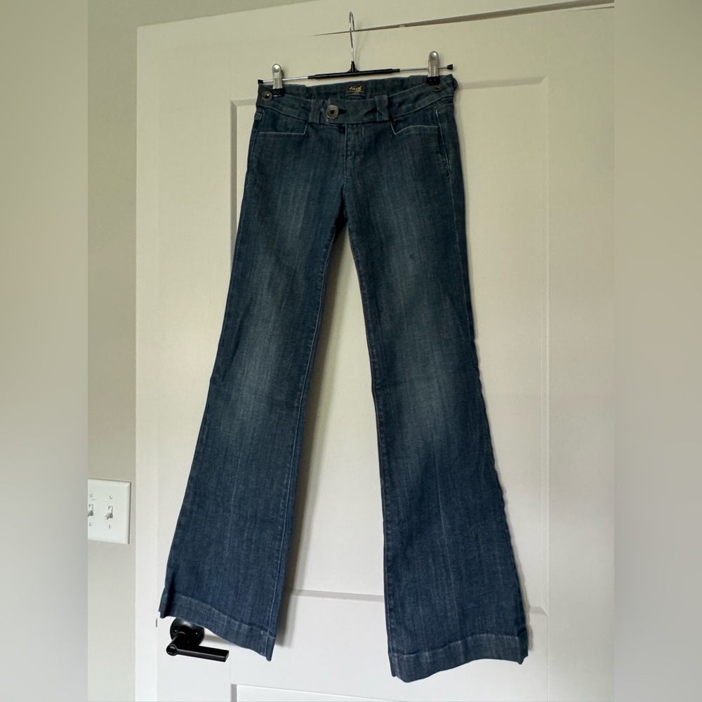 Kasil by David Lim Classic Blue Women's Jeans Wide Leg Size 25